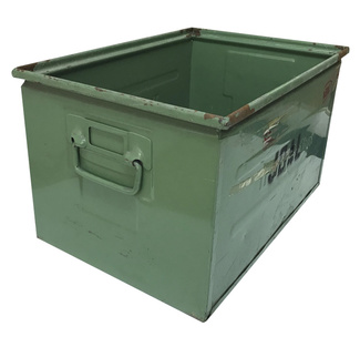 Imagen de Caja Usada Verde de Metal 35,5 x 50 x 29,5 cm 