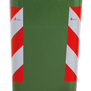Imagen de Banda reflectante rojo blanco para contenedor de 1000 litros 