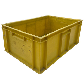 Imagen de Caja de Plástico Norma Europa Usada Amarilla 40 x 60 x 23 cm