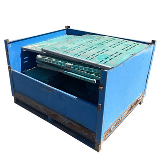 Imagen de Contenedor Usado de Metal Azul con Puerta 100 x 120 x 59 cm 